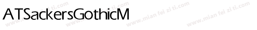 ATSackersGothic Medium字体转换